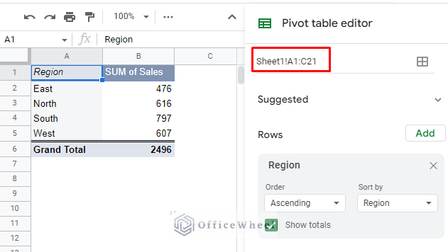 the data range does not include the new entries